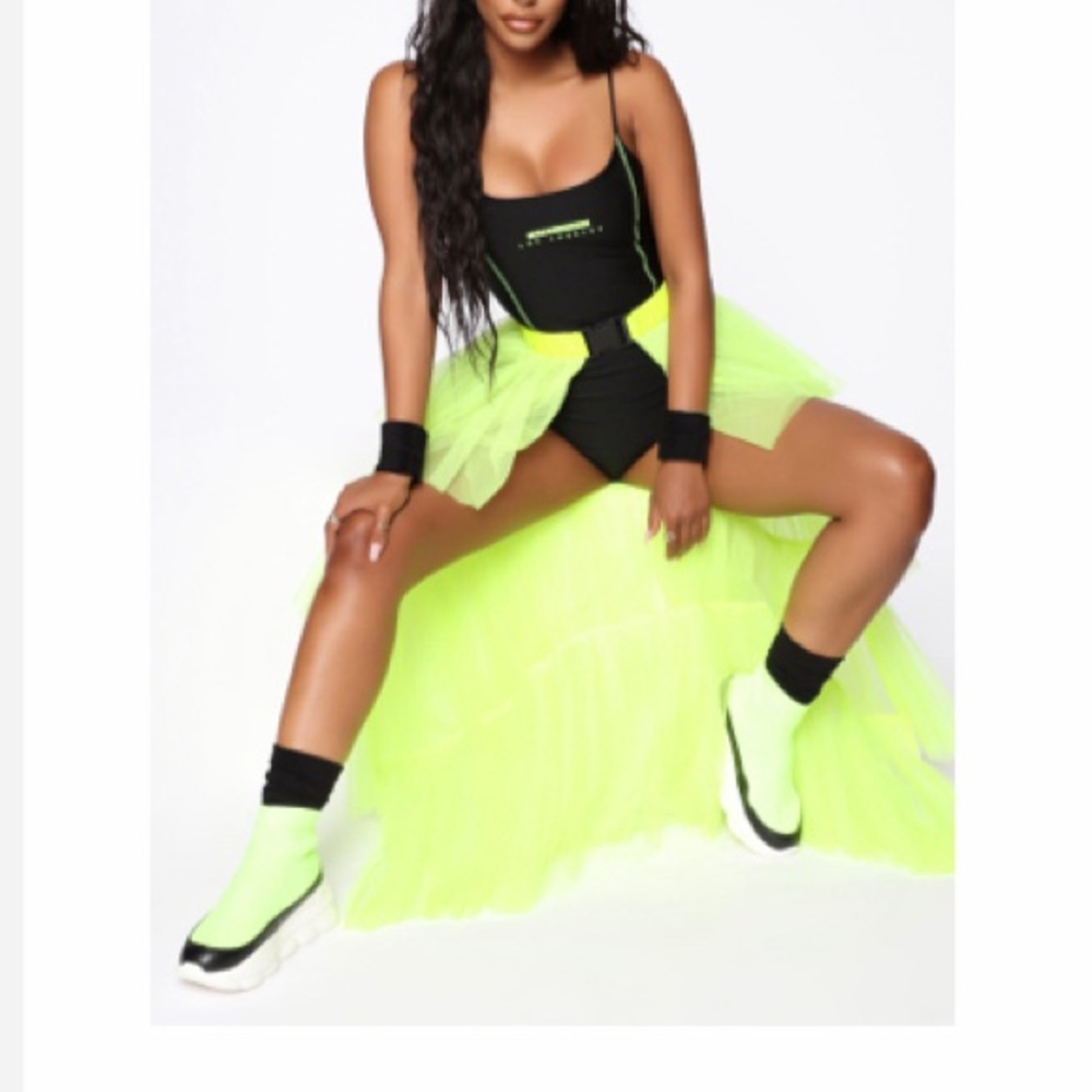 Neon tule skirt